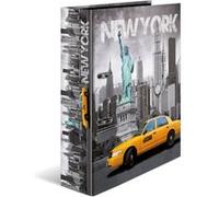 HERMA Classeur à levier à motifs 'New York, A4, dos: 70 mm G