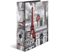 Herma Classeur à levier A4 Villes Paris – dos 7 cm, carton robuste, imprimé extérieur et intérieur