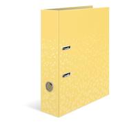 HERMA Classeur à levier A4 jaune, tranche de 70 mm, classeur robuste avec motif, finition brillante et impression intérieure, classeur à anneaux pour enfants, classeur d'archivage et organiseur de