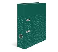 HERMA Classeur à levier A4 vert foncé, tranche de 70 mm, classeur robuste avec motif, finition brillante et impression intérieure, classeur à anneaux pour enfants, classeur d'archivage et organiseur