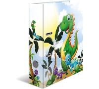 Herma Classeur à levier Dinosaures A4 – Dos 7 cm, Carton robuste, imprimé extérieur et intérieur