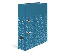 HERMA Classeur A4 à levier bleu, tranche de 70 mm, classeur robuste avec motif, finition brillante et impression intérieure, classeur à anneaux pour enfants, classeur d'archivage et organiseur de
