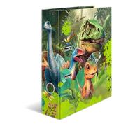 HERMA Classeur A4 dinosaure, 7 cm de large, pour enfants, avec motif animal, classeur coloré avec impression intérieure, pour garçons et filles