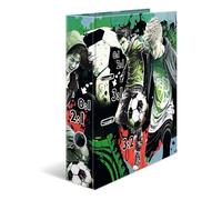 HERMA Classeur A4 Football 7 cm de large, pour enfant avec motif sport, classeur coloré avec impression intérieure pour garçons et filles