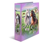Classeur à motif 'Le monde des chevaux', A4