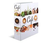 HERMA Classeur de recettes A4, café, 7 cm de large, organiseur de recettes à faire soi-même, finition brillante, design livre de recettes avec impression intérieure