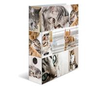 Classeur à levier à motifs 'Animals', A4, chats