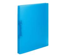Herma - Classeur à 2 anneaux A4 - Translucide bleu - Dos 25 mm - Souple - avec compresseur