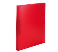 HERMA Classeurs á 2 anneaux A4 Translucide Rouge, dos de 25 mm, Classeur souple en plastique, Avec compresseur