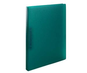 HERMA Classeurs á 2 anneaux A4 Translucide Vert foncé, dos de 25 mm, Classeur souple en plastique, Avec compresseur