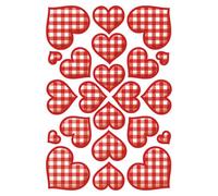 Herma Cross-Hatched Hearts Decor Sticker