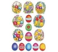 Herma etiquettes de pâques decor fleurs et poussins 3689 G