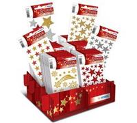 Herma Autocollants de Noël MAGIC Étoiles pailletées Noir 60 pièces