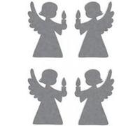 Herma herma autocollants de noel magic feutre "ange" , argent noir G