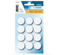 Herma herma patins de feutre autocollants, diamètre: 22 mm, blanc noir G