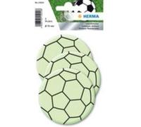 Herma autocollants réflechissants 12 sticker , tenue permanente , motif ballons de football