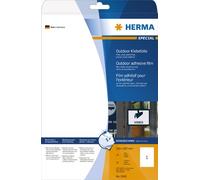 HERMA Lot de 10 étiquettes autocollantes pour l'extérieur - Couleur : blanc mat - 210 x 297 mm