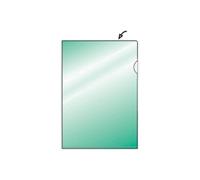 HERMA - Lot de 10 - Jaquette pour livres Rex, (H)255 x (L)540 mm, transparent bordure rouge G