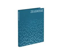 HERMA Lot de 3 dossiers de témoignage, format A4, bleu, avec 10 pochettes transparentes pour 20 certificats, certificats et documents, classeurs à anneaux de témoignage avec impression intérieure