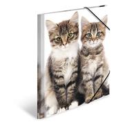 HERMA Lot de 3 porte-documents A4 en plastique robuste avec impression intérieure et bande élastique pour garçons et filles 7138