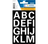 Lettres - Stickers - Autocollant - 25mm Diamètre - A À Z - Majuscules - Blanc
