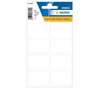 HERMA Lot de 3690 étiquettes multi-usages, 7 feuilles, 25 x 40 mm, 8 par feuille, 56 étiquettes autocollantes pour la maison, étiquettes autocollantes blanches, blanches