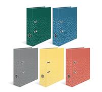 HERMA Lot de 5 classeurs à levier A4, dos de 70 mm, classeur robuste avec motif, finition brillante et impression intérieure, classeur à anneaux pour enfants, classeur d'archivage et organiseur de