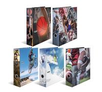 HERMA Lot de 5 classeurs à levier A4, dos de 70 mm, classeur robuste avec motif sport, finition brillante et impression intérieure, classeur à anneaux pour enfants, classeur d'archivage et organiseur