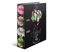HERMA Lot de 5 classeurs de recettes A4, 7 cm de large, organiseur de recettes à faire soi-même, finition brillante, avec impression intérieure