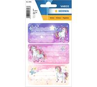 Herma – Lot de 6 étiquettes pour livre d'écriture, motif licorne, 76×35 mm, autocollantes