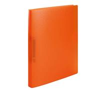 HERMA Lot de 60 classeurs A4 en plastique fin à 2 anneaux de 25 mm de large avec pochette pour enfants, garçons et filles - Orange translucide