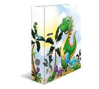 HERMA Motif classeur à levier A4 École maternelle Dinos, dos de 7 cm, en carton robuste, imprimé entièrement à l'extérieur et à l'intérieur