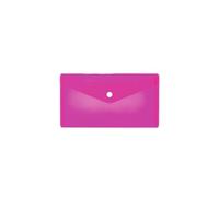 Herma Pochette À Documents Pp Format Din 220x120mm Fermeture Pression Rose Vif