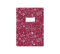 Herma Protège-Cahier "Schoolydoo" A4 Pp Avec Etiquettes Bordeaux