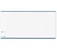 Herma Protège livre Enveloppe/Classic, en plastique transparent, bord bleu, 1 pièce 255 x 540 mm