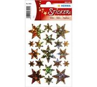 Sticker de Noël DECOR 'étoiles', or, holographie