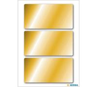 Herma Sticker de Noël rectangulaire 34 x 67 mm – Lot de 9 dorés