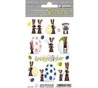 Herma Stickers de Pâques CLASSIC 'Fête des lapins' Papier multicolore – 30 pièces