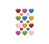 Sticker DECOR 'Coeurs multicolores'