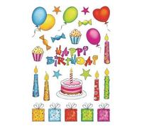 Sticker DECOR 'anniversaire', scintillant
