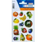 Herma sticker magic frchte, wackelaugen selbstklebend, mit beweglichen augenteilen, 13 sticker pro blatt inhalt 1 blatt -3233 G