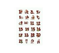 Herma Sticker Noel Decor "Chiffres En Pain D'épices" 1-24 3 Feuilles