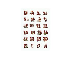Herma Sticker Noel Decor "Chiffres En Pain D'épices" 1-24 3 Feuilles