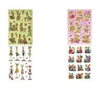 Stickers de Pâques DECOR 'Lapins nostalgiques'