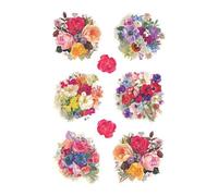 Herma Stickers décor Fleurs - Pack 3 feuilles (24 étiquettes) - Papier autocollant