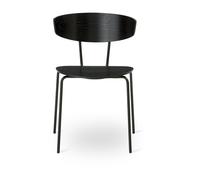 Herman Chaise de Table à Manger Noir/ Noir