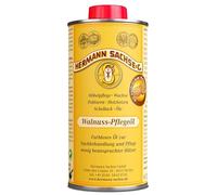 Hermann Sachse Huile d'entretien de noyer 250 ml - Huile pour bois pour meubles et tables - Soin du bois pour chêne, noyer, hêtre et pin - Soigne et protège - Portée d'environ 2-4 m²