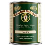 Hermann Sachse Huile dure 2,5 L - Huile pour bois pour l'intérieur - Huile pour plan de travail et meubles pour tables - Protection du bois à l'huile de lin - Portée environ 20-30 m²