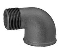 Hermann Schmidt Temperguss 92 angle 14092015 DN 15, 2000 /2", 90°, IG/AG, noir