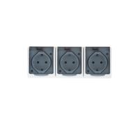 EPN 3 Prises-gris-montage en saillie pour pièces humides iP44 16 a 250 v